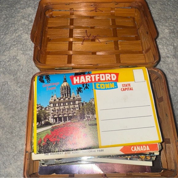 Lot of Antique Postcards & Basket * Used & Unused * 80 Unused / 30 Used - Picture 14 of 14